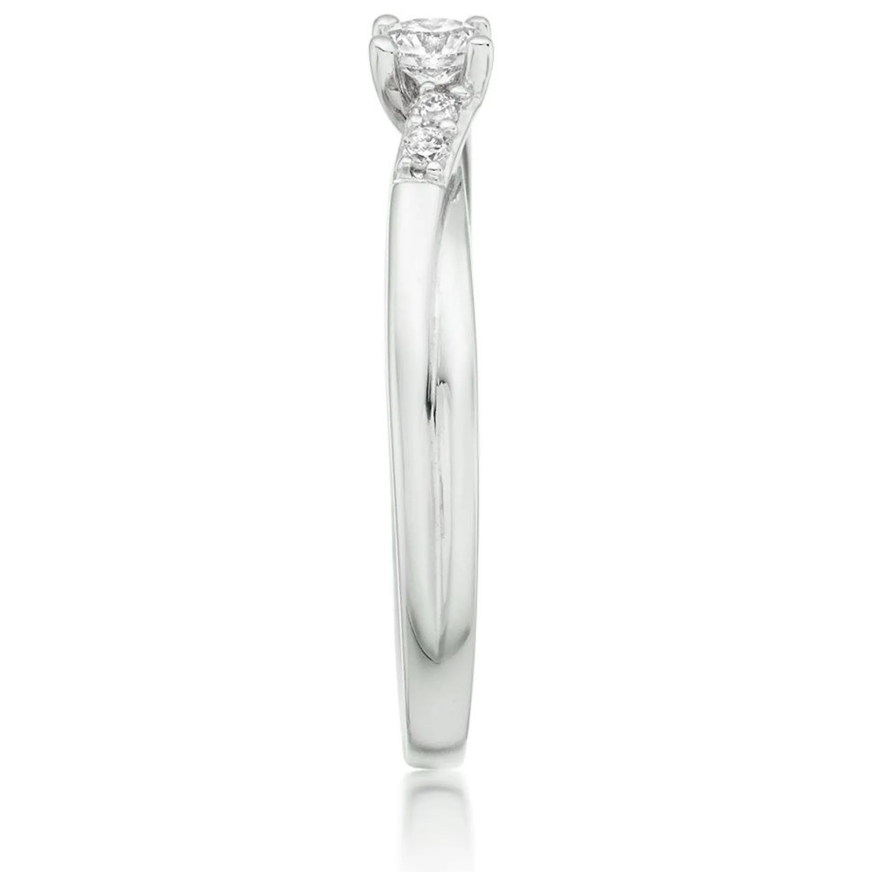 Beaverbrooks 9ct White Gold Diamond Solitaire Engagement Ring