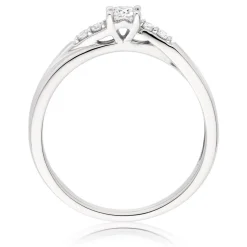Beaverbrooks 9ct White Gold Diamond Solitaire Engagement Ring