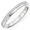 Beaverbrooks 18ct White Gold Diamond 2.5mm Ladies Wedding Ring