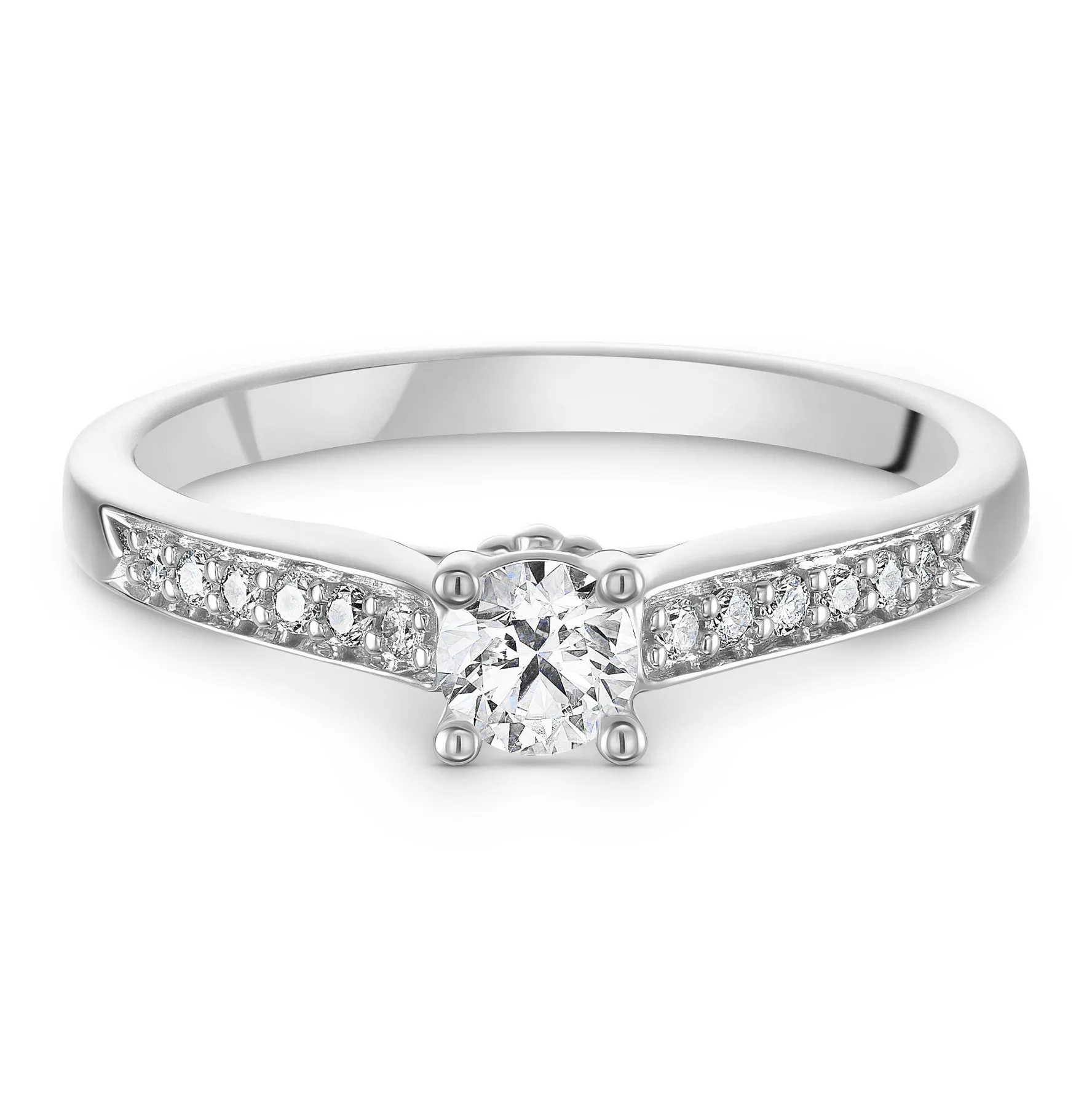 Beaverbrooks 9ct White Gold Diamond Solitaire Engagement Ring