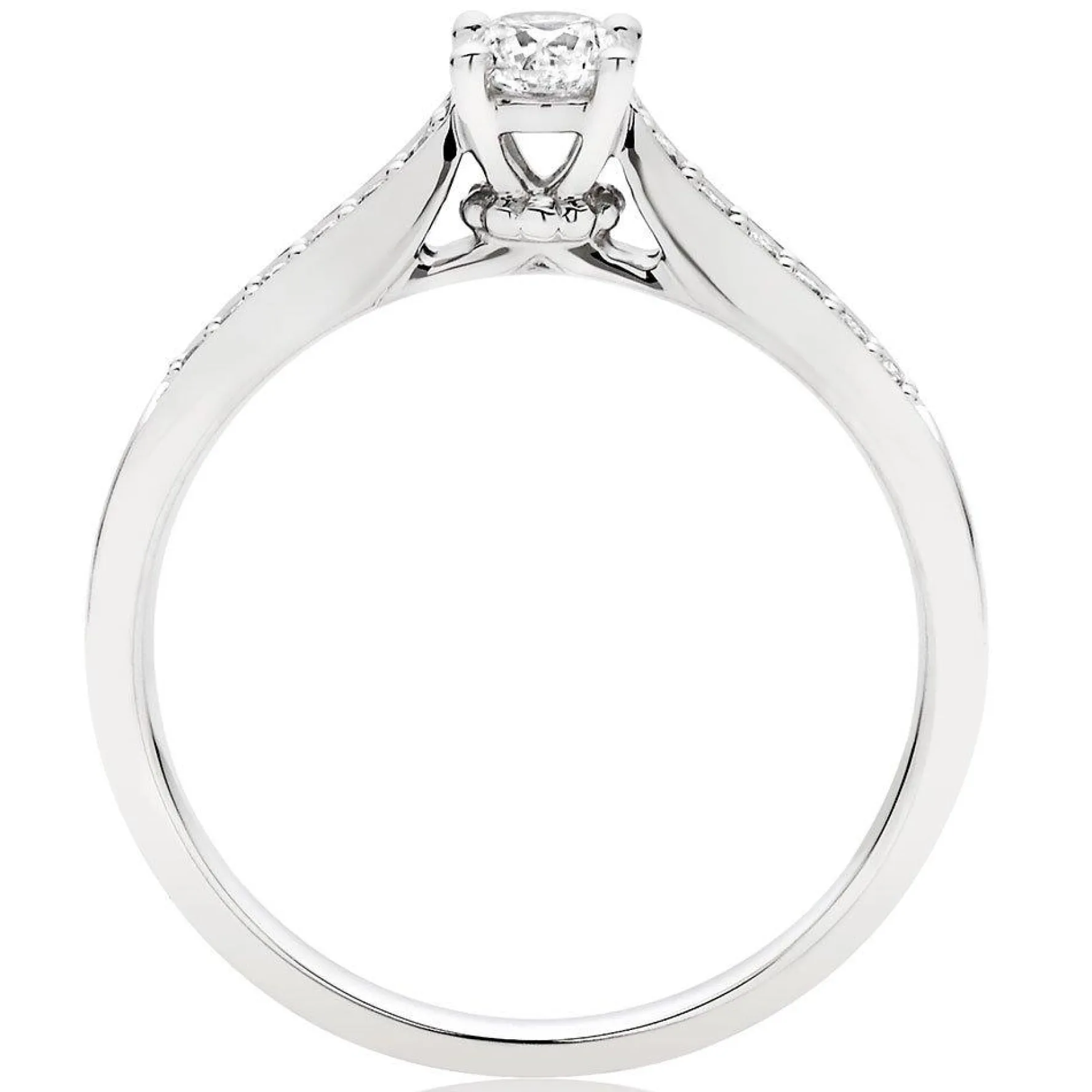 Beaverbrooks 9ct White Gold Diamond Solitaire Engagement Ring