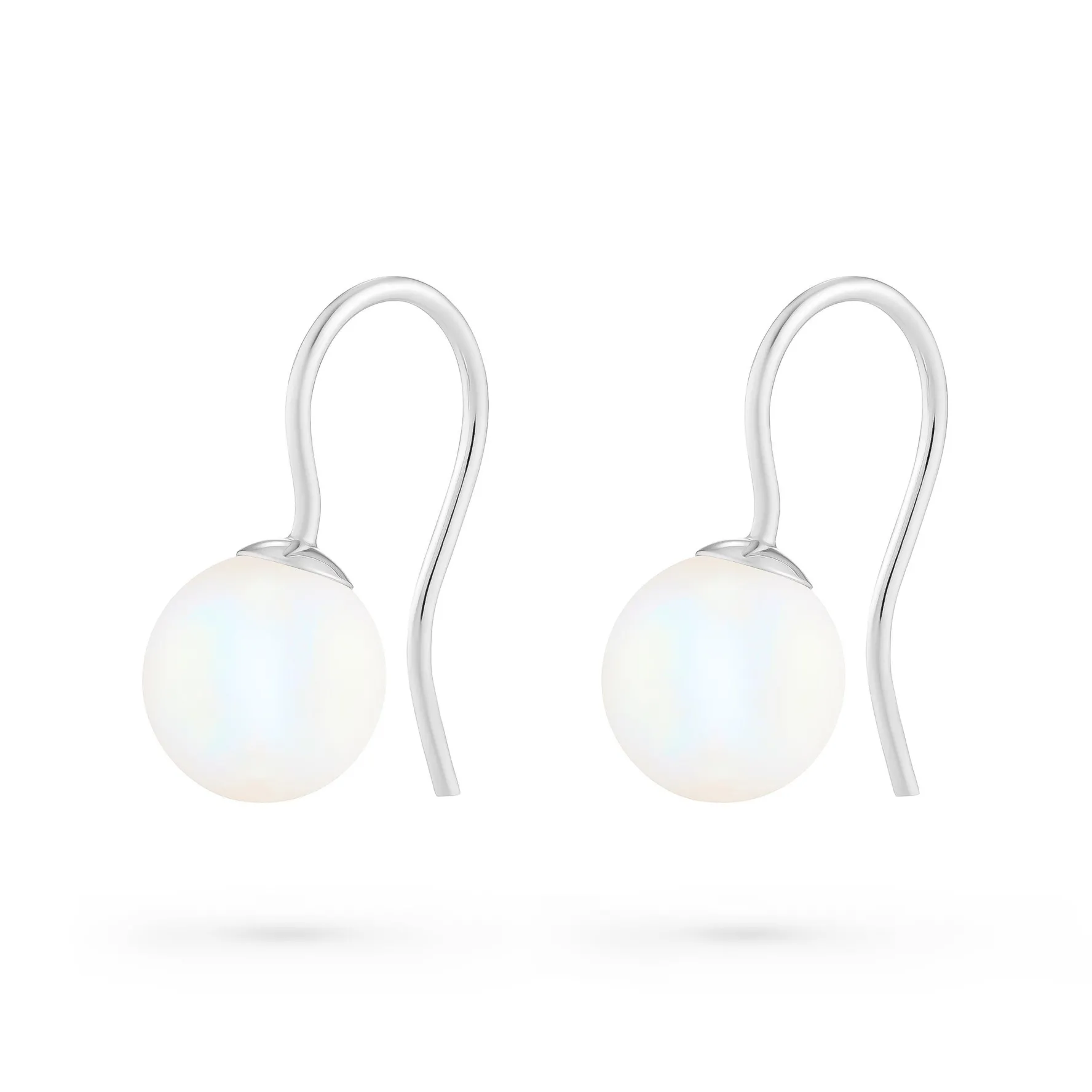 Beaverbrooks 9ct White Gold Freshwater Cultured Pearl Earrings