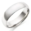 Beaverbrooks 9ct White Gold 6mm Men's Wedding Ring