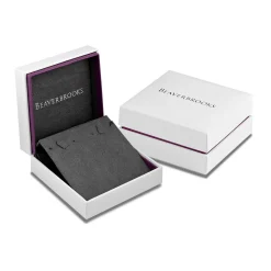 Beaverbrooks 9ct White Gold Diamond Sapphire Heart Pendant