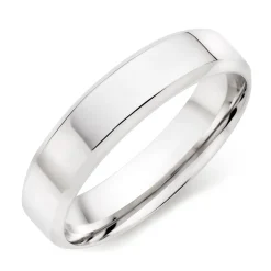 Beaverbrooks 9ct White Gold 5mm Men's Wedding Ring