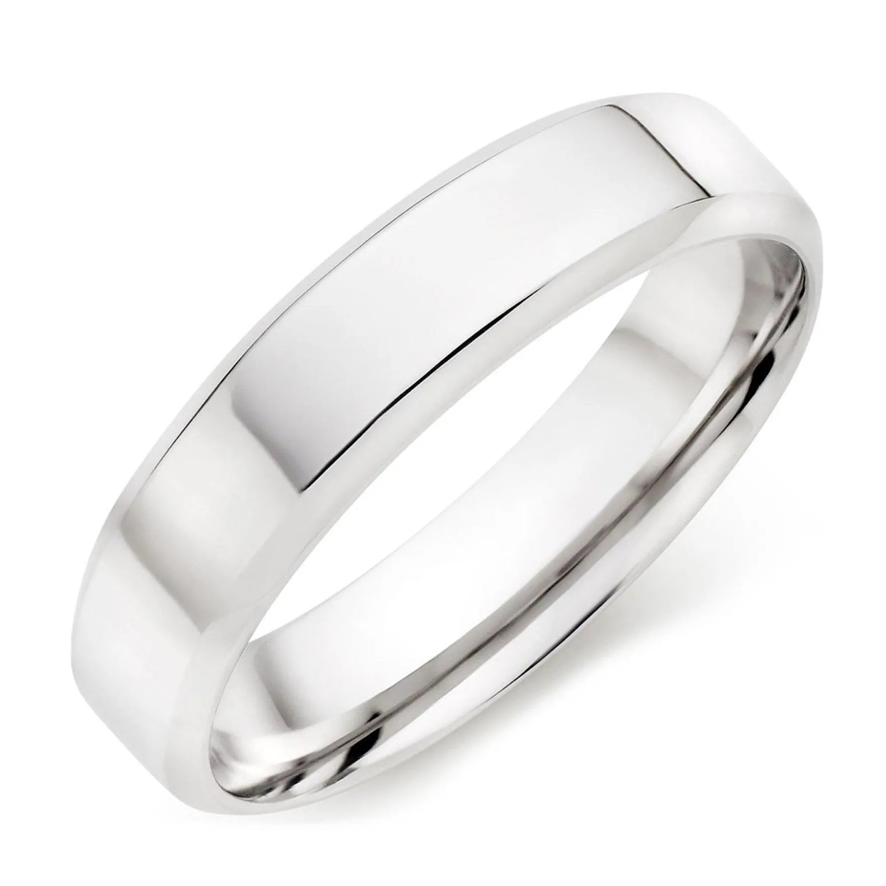 Beaverbrooks 9ct White Gold 5mm Men's Wedding Ring