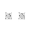 Beaverbrooks 9ct White Gold Cubic Zirconia Stud Earrings