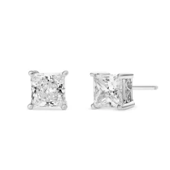Beaverbrooks 9ct White Gold Cubic Zirconia Stud Earrings