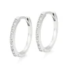 Beaverbrooks 9ct White Gold Diamond Hoop Earrings