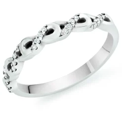 Beaverbrooks 18ct White Gold Diamond Wedding Ring