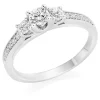 Beaverbrooks 9ct White Gold Diamond Three Stone Ring