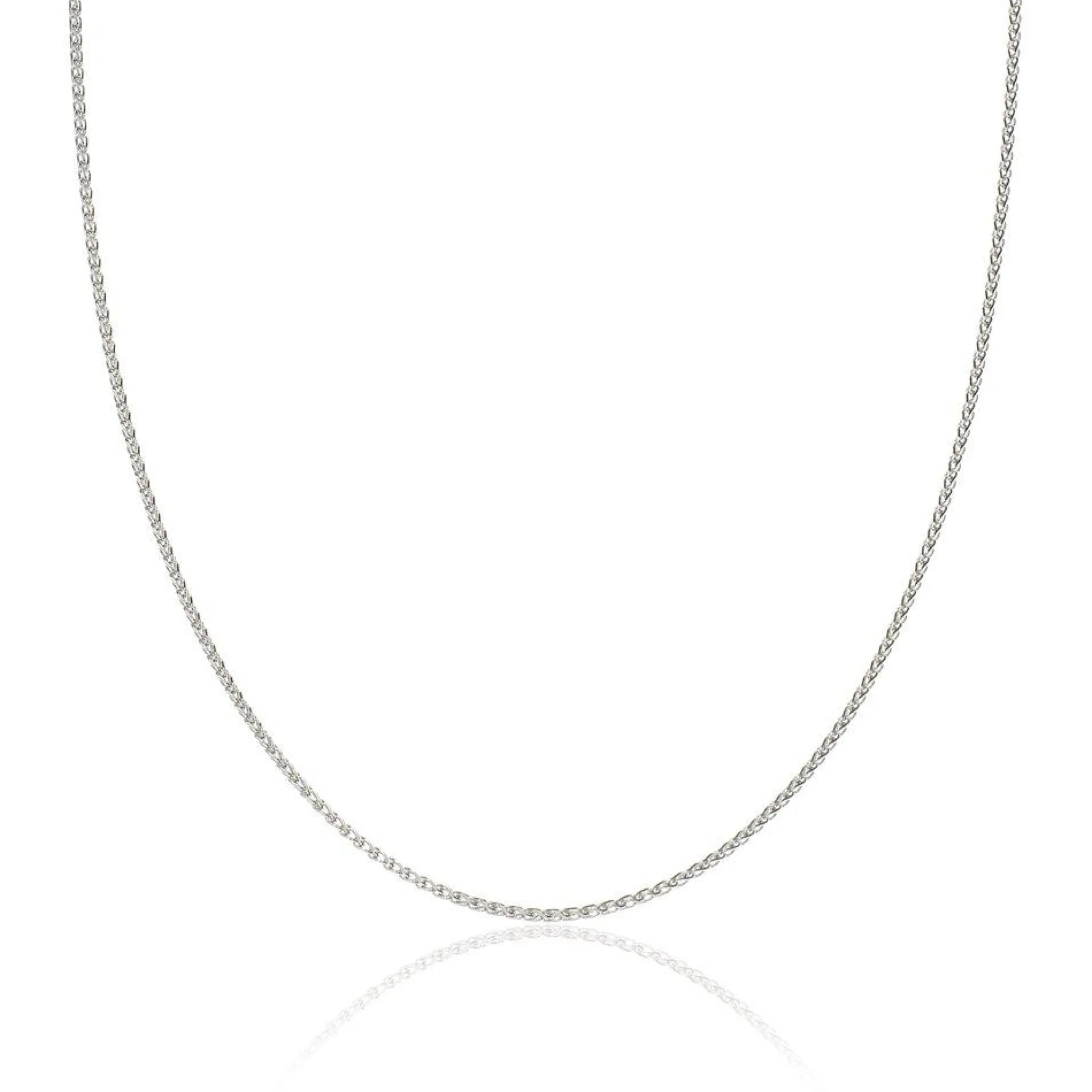 Beaverbrooks 18ct White Gold Spiga Chain