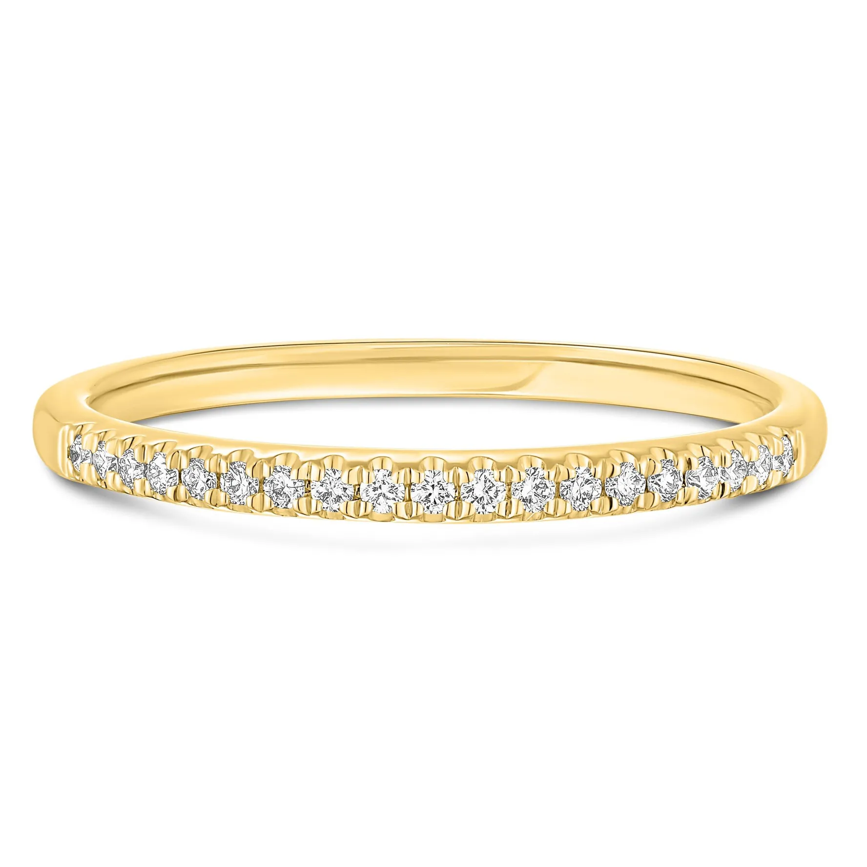 Beaverbrooks 18ct Yellow Gold Diamond 1.5mm Wedding Ring