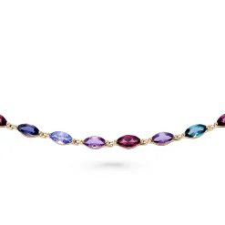Beaverbrooks 9ct Yellow Gold Gemstone Bracelet