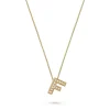 Beaverbrooks 9ct Yellow Gold Diamond Initial F Pendant