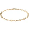 Beaverbrooks 9ct Yellow Gold Ladies Bead Bracelet