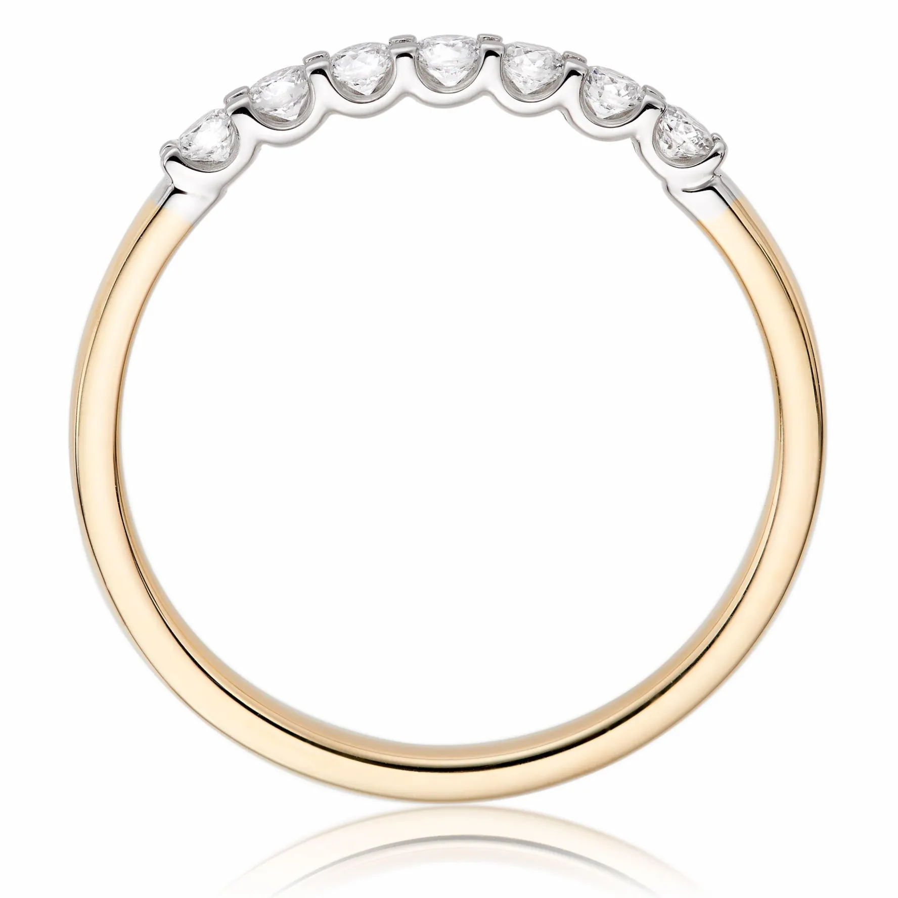 Beaverbrooks 9ct Yellow Gold Diamond 2mm Wedding Ring