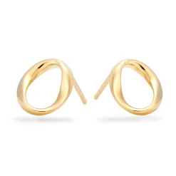 Beaverbrooks 9ct Yellow Gold Circle Stud Earrings