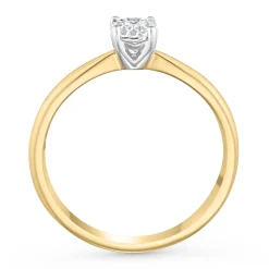 Beaverbrooks 18ct Yellow Gold Diamond Solitaire Engagement Ring