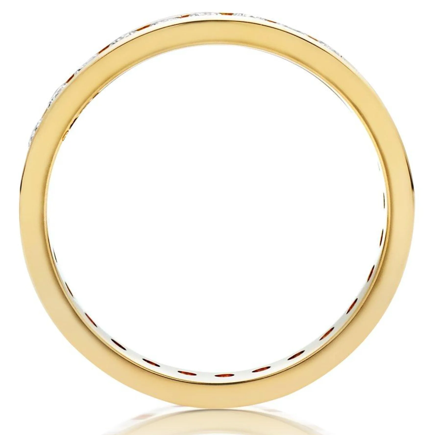 Beaverbrooks 18ct Yellow Gold Diamond 3mm Full Eternity Ring