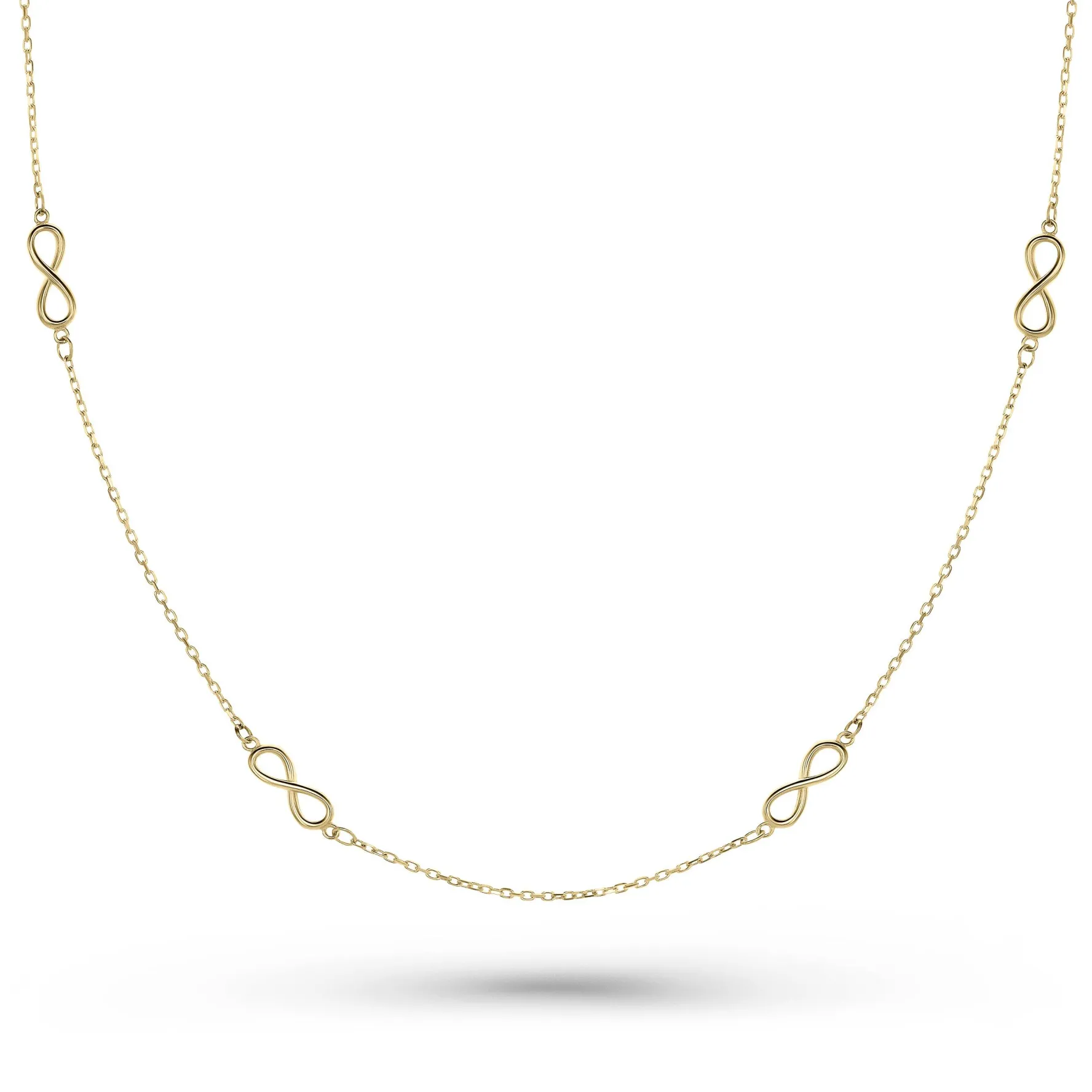 Beaverbrooks 9ct Yellow Gold Infinity Necklace