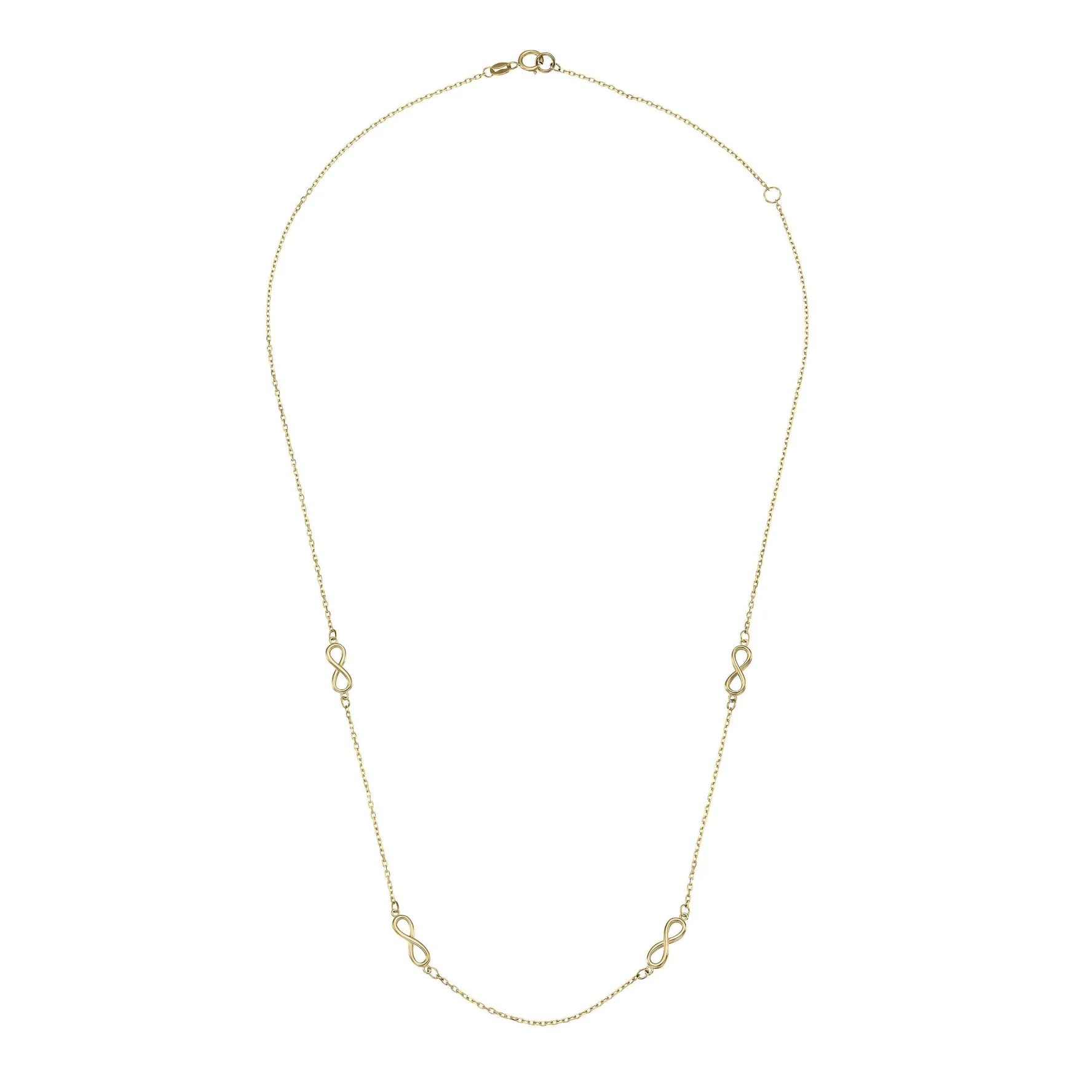 Beaverbrooks 9ct Yellow Gold Infinity Necklace