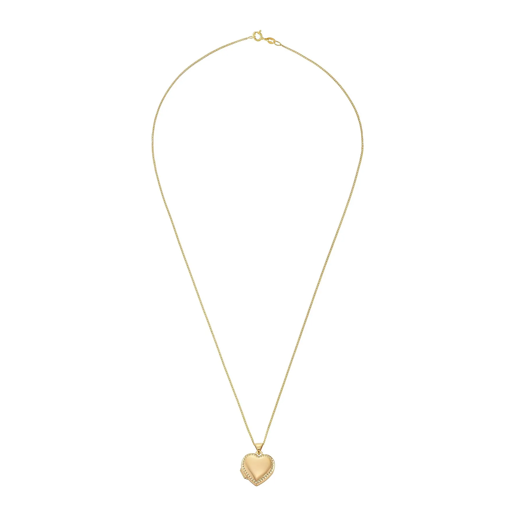 Beaverbrooks 9ct Yellow Gold Heart Locket