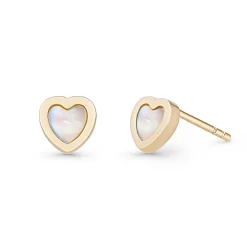 Beaverbrooks 9ct Yellow Gold Mother of Pearl Stud Earrings