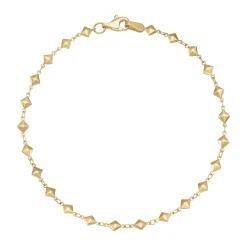 Beaverbrooks 9ct Yellow Gold Fancy Pyramid Bracelet