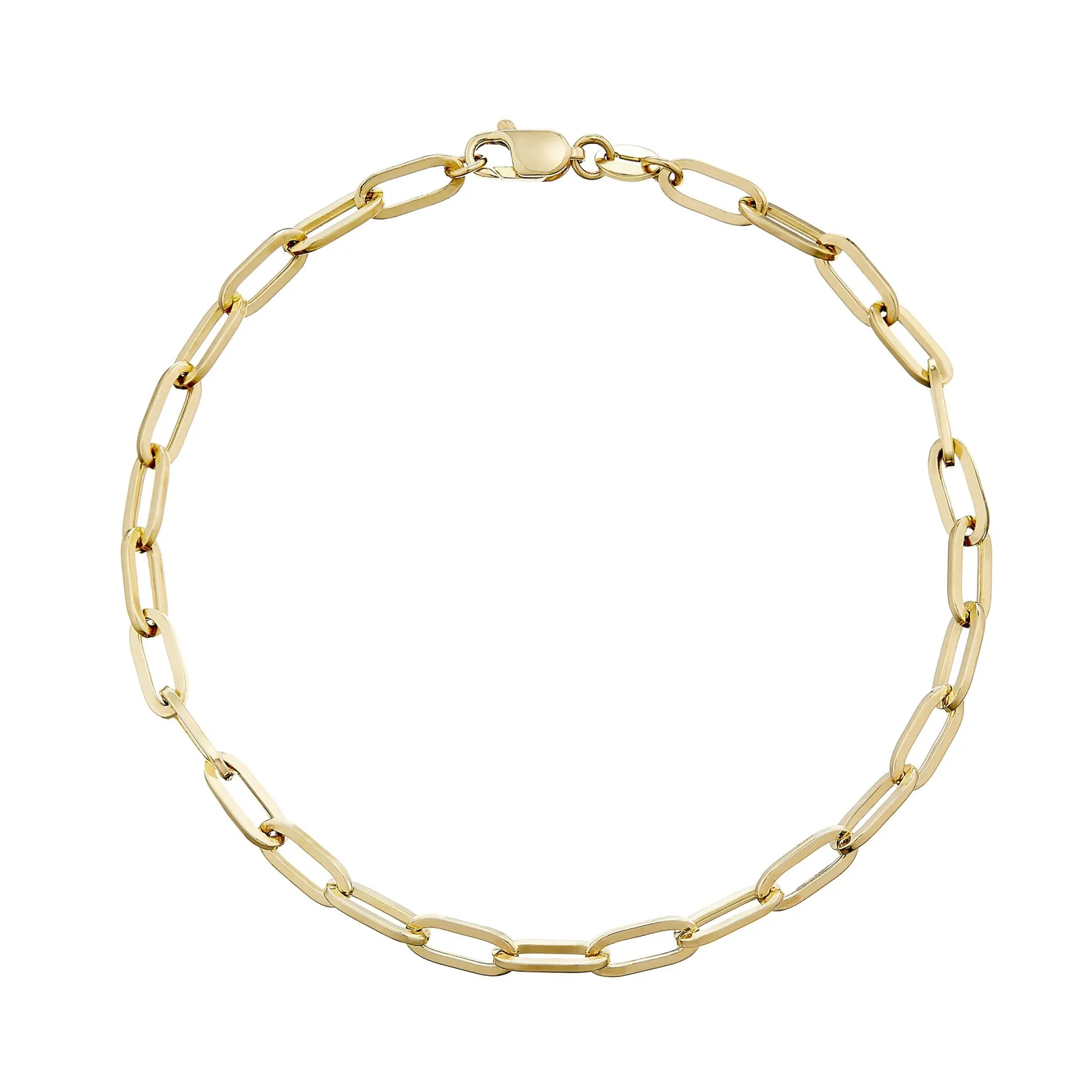 Beaverbrooks 9ct Yellow Gold Paperchain Bracelet