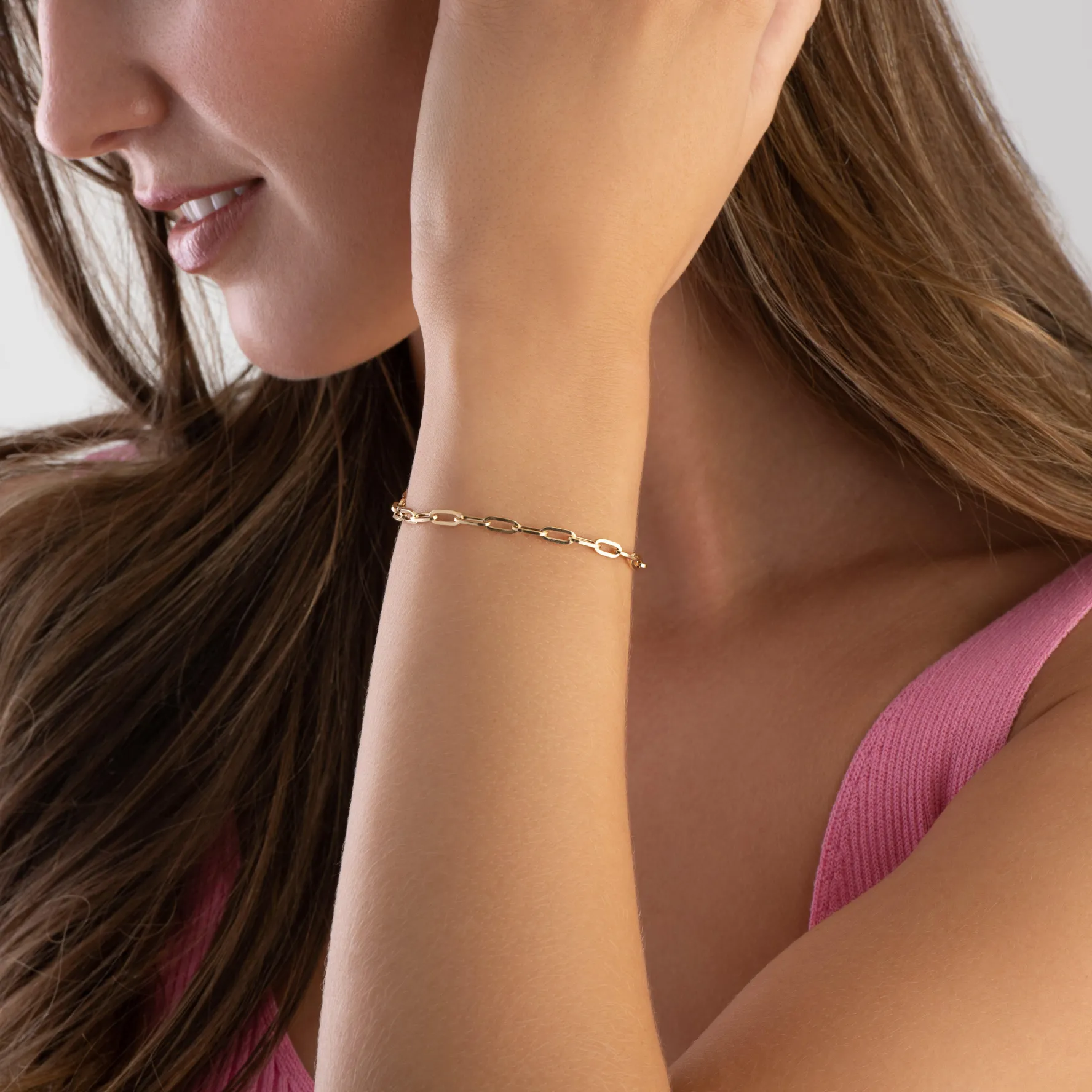 Beaverbrooks 9ct Yellow Gold Paperchain Bracelet