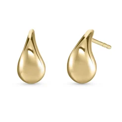 Beaverbrooks 9ct Yellow Gold Teardrop Earrings