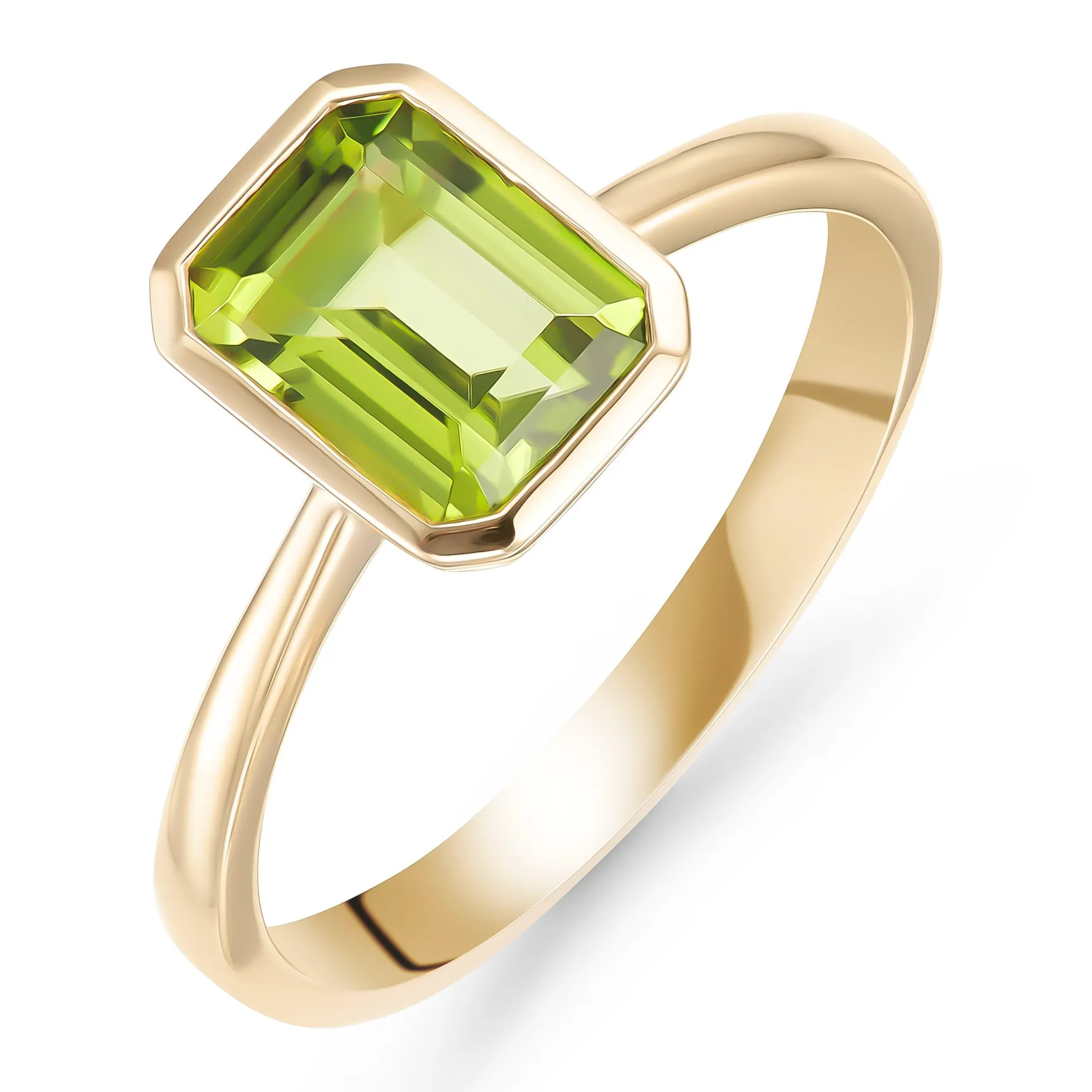 Beaverbrooks 9ct Yellow Gold Peridot Ring