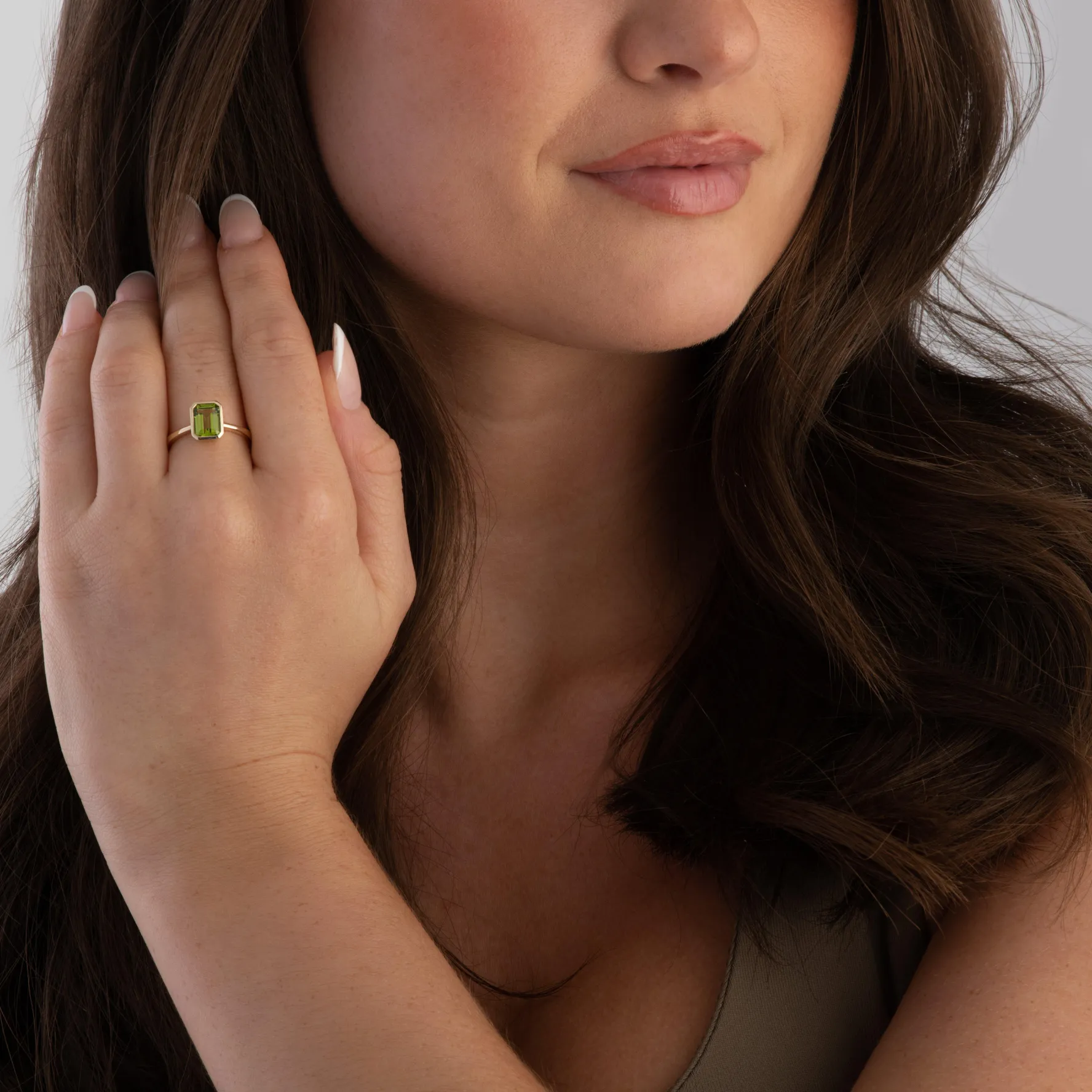 Beaverbrooks 9ct Yellow Gold Peridot Ring