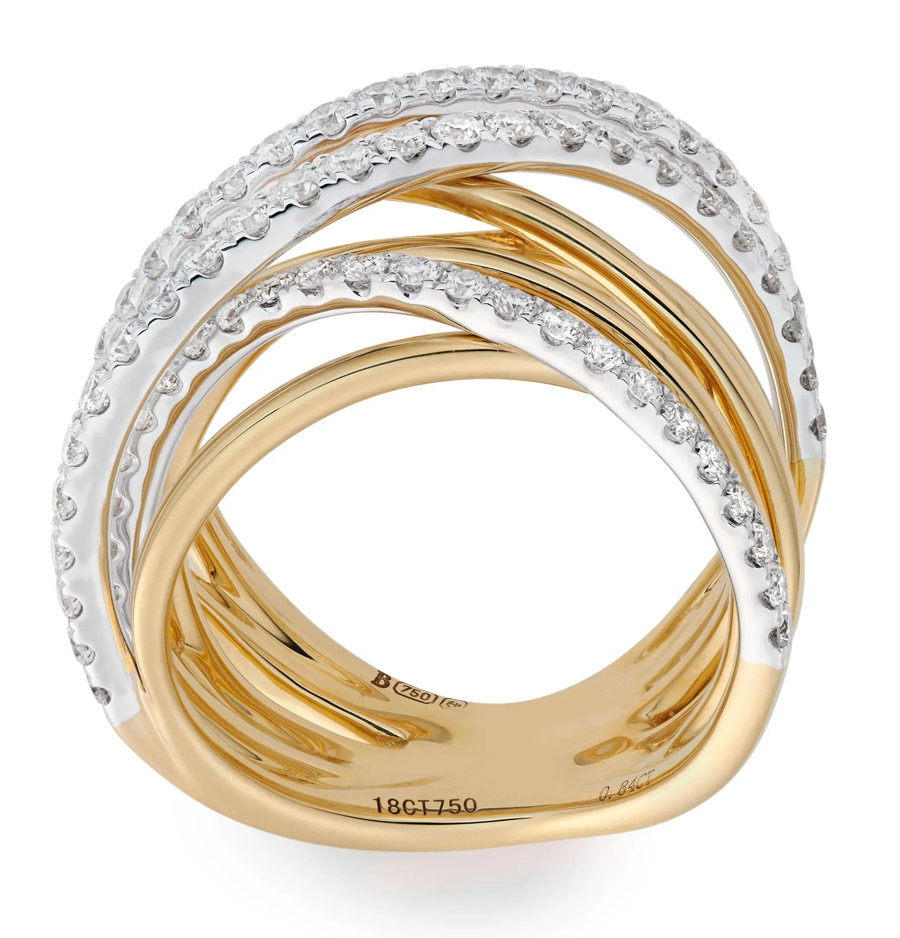 Beaverbrooks 18ct Yellow Gold Diamond Ring
