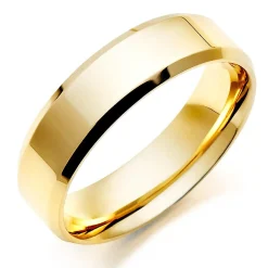 Beaverbrooks 18ct Yellow Gold 6mm Men's Wedding Ring