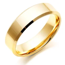 Beaverbrooks 9ct Yellow Gold 6mm Men's Wedding Ring