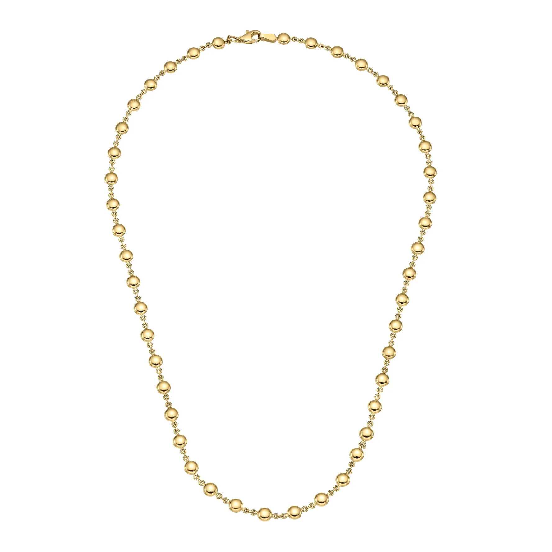 Beaverbrooks 9ct Yellow Gold Bead Necklace