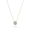 Beaverbrooks 9ct Yellow Gold Cubic Zirconia Necklace