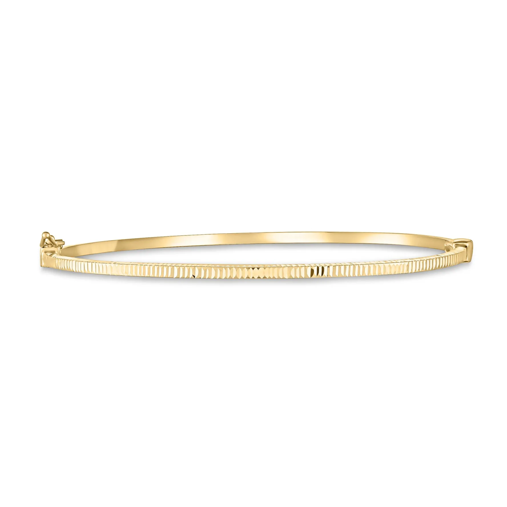 Beaverbrooks 9ct Yellow Gold Textured Bangle