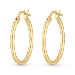 Beaverbrooks 9ct Yellow Gold Hoop Earrings