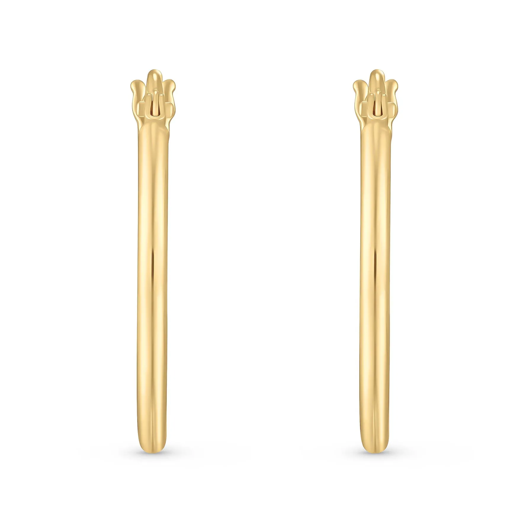 Beaverbrooks 9ct Yellow Gold Hoop Earrings