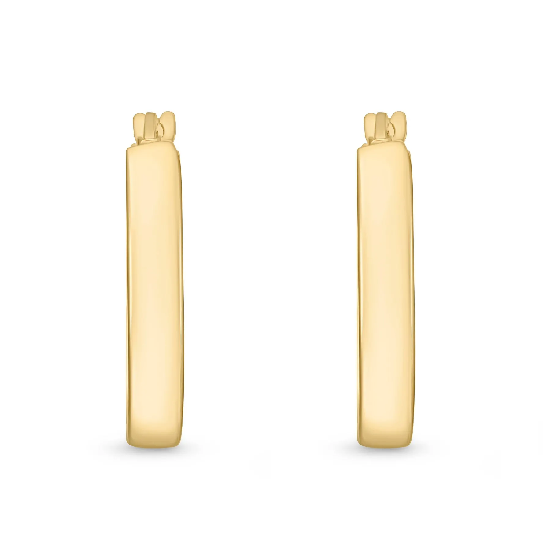 Beaverbrooks 9ct Yellow Gold Hoop Earrings