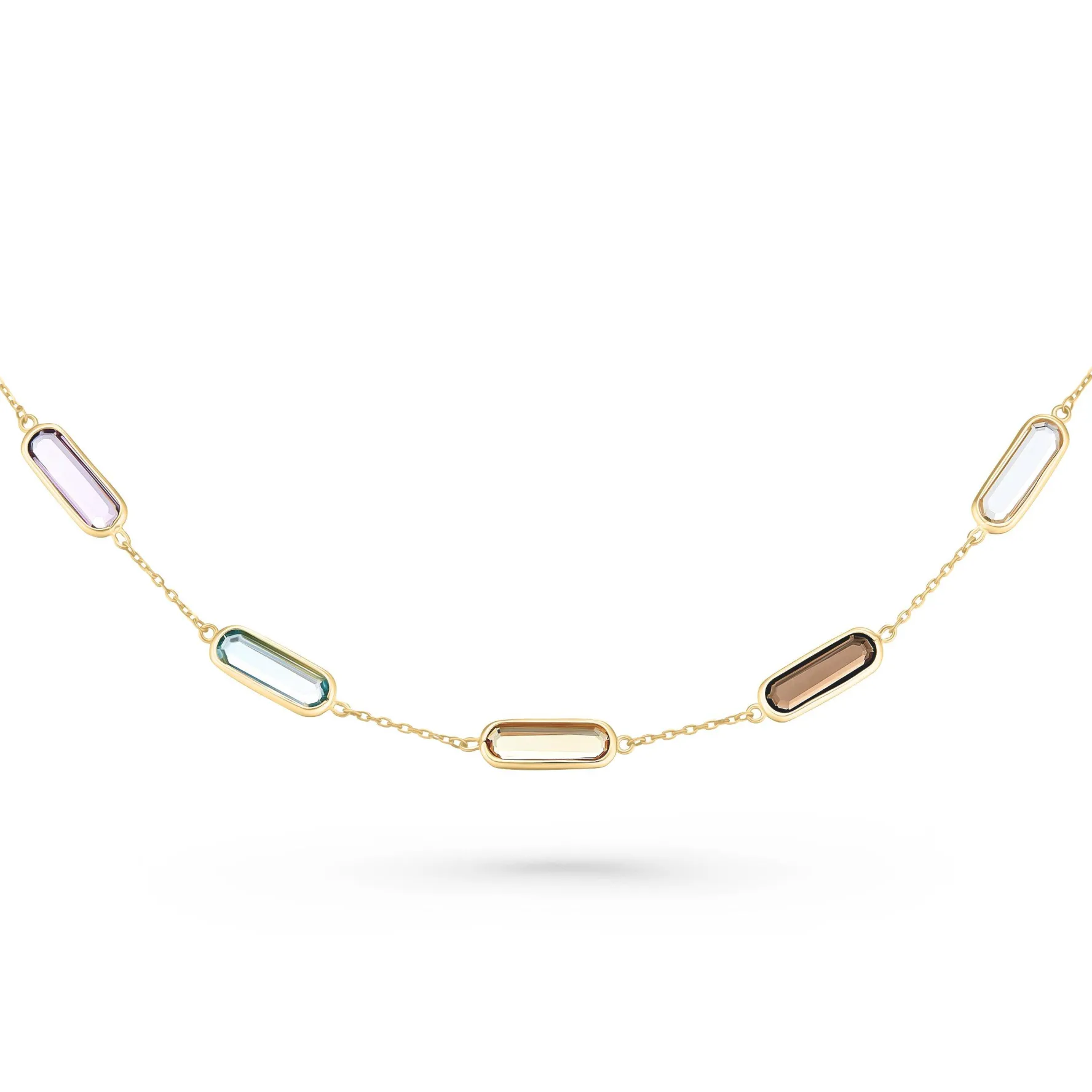 Beaverbrooks 9ct Yellow Gold Multi-Coloured Cubic Zirconia Bracelet