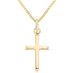 Beaverbrooks 9ct Yellow Gold Cross Pendant