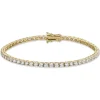 Beaverbrooks 9ct Yellow Gold Cubic Zirconia Bracelet