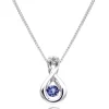 Beaverbrooks Dance 9ct White Gold Diamond Tanzanite Pendant