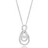 Beaverbrooks Dance 9ct White Gold Diamond Pendant