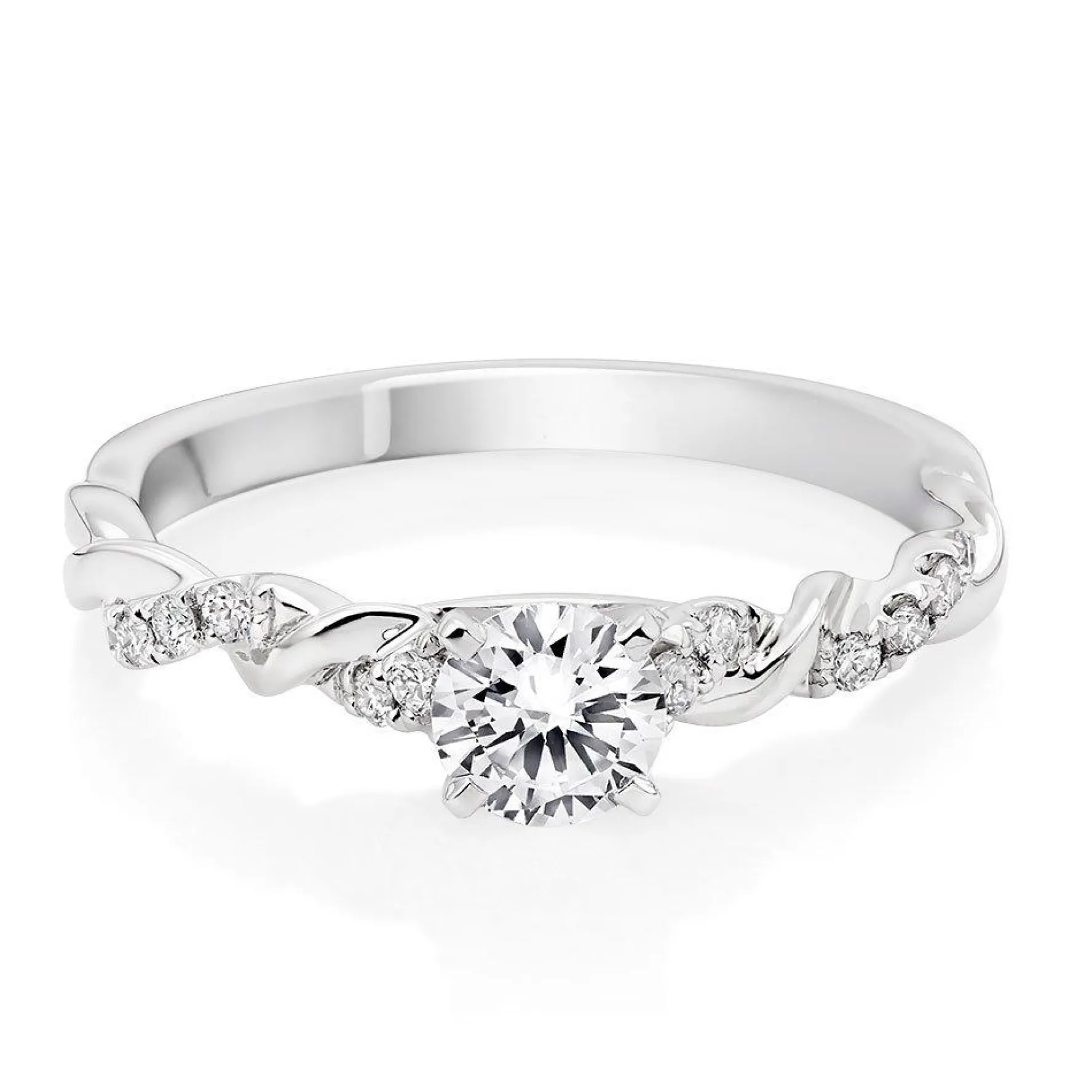 Beaverbrooks Entwine Platinum Diamond Ring