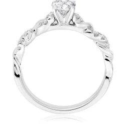 Beaverbrooks Entwine Platinum Diamond Ring